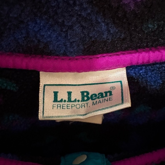 Vintage Patterned LL Bean Pullover Sweater - Picture 4 of 5